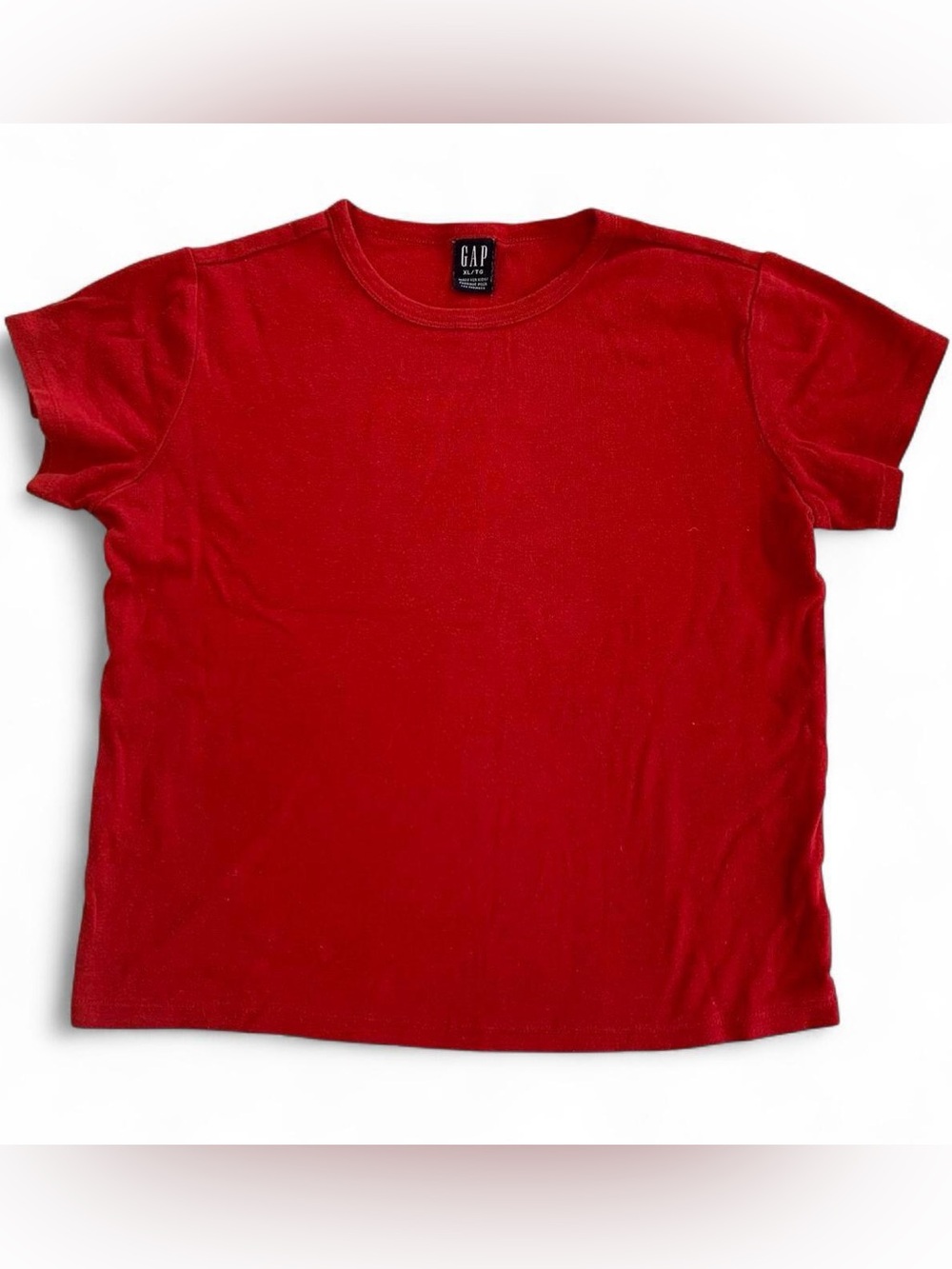 Vintage Early 2000s GAP Red Baby Tee Short Sleeve T-Shirt Size Kids XL